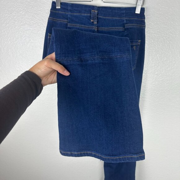 Anthropologie Pilcro Kick Mid Rise Crop Flare Jeans 29 Boho Minimalist Contempor - Picture 10 of 12